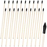 20er Pack Holzpfeile, 45cm Bambus Ersatzpfeile mit Gummispitze zum...