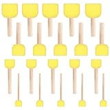 Ouligay 20 Stück Runde Schwammpinsel, Schwammstupf Pinsel Set,...