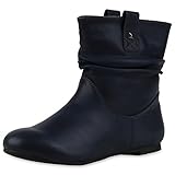 SCARPE VITA Gefütterte Damen Schlupfstiefel Nieten Stiefeletten...