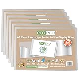 eco-eco Präsentationsbuch, A3, 50% recycelt, 20 Hüllen, transparent,...