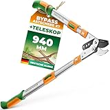 GRÜNTEK Teleskop-Astschere 685-940mm – 6-fach verstellbare...