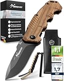 BERGKVIST® K10 Klappmesser (Zweihandmesser) - scharfes Taschenmesser für...