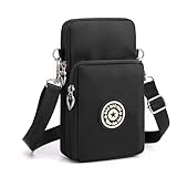 DuoLmi Umhängetasche Klein, Crossbody Tasche für, Nylon Handy Mini-Tasche...