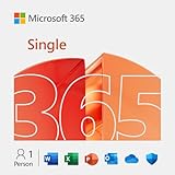 Microsoft 365 Single | 1 Jahr | 1 Person | Office Apps mit KI | 1 TB...