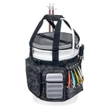 Fegtrtyoa Angelzubehör, Angel-Eimer-Organizer mit Eimerdeckel,...