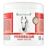 Kräuterhof® Pferdebalsam Wärmend & Extra Stark – Wärmendes Massagegel...