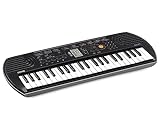 Casio SA-77 Mini-Keyboard mit 44 Tasten, schwarz grau