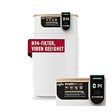 DENIOS PREMIUM Luftreiniger für Allergiker mit H14 HEPA Luftfilter, 1...