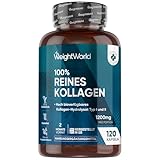 Kollagen Kapseln - 1200mg reines Marine Collagen Typ I und III -...