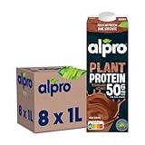 Alpro Proteindrink Soja Schokolade 8x1L | 100% pflanzlich | laktosefrei |...