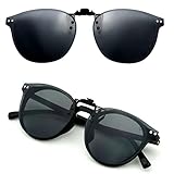 CREYESTAL Polarisiert Sonnenbrillen Aufsatz Brille, Sonnenbrille Clip,...
