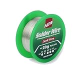 Bleifrei Lötzinn 0.6mm, Lötdraht 20g mit Flussmittel Lötzinn,...