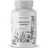 Magnesium Komplex - 180 Kapseln (hochdosiert), 400 mg Magnesium pro Tag aus...