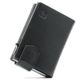 LORZOR® Kartenetui Herren mit Magnetischer Verschluss, Slim Wallet mit...