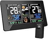Wetterstation mit Außensensor Funk EU Adapter Weather Station