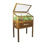 Greenspot - Hochbeet Balkon mit Haube - Hochbeet mit Frühbeetaufsatz -...