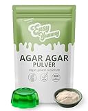 Easy Yummy Agar Agar Pulver (100g), Veganes Gelatinepulver, 100% Halal...