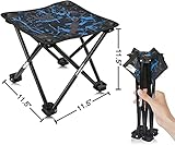AILLOVCOL Camping Hocker Tragbarer Klapphocker Tragbarer Stuhl Mini...