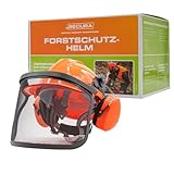 SECURA Premium Forsthelm mit Visier und Gehörschutz | Schutzhelm...