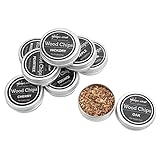 Grcfumo 8PCS Whisky Holz Raucher Chip Cocktail Raucher Kit, Cocktail...