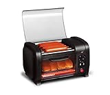 Elite Gourmet Cuisine EHD-051B Hot Dog-Toaster-Ofen, 30-Minuten-Timer,...