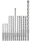 kwb SDS-Plus Hammer-Bohrer-Set, 12-teiliges Stein- u. Beton-Bohrer Satz im...