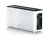 Braun Household HT 3110 WH Toaster | Langschlitz | Extrabreite Toastkammer...