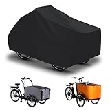 Lastenrad Abdeckung- Fahrradabdeckung wasserdicht aus 600D Oxford,Gewebe...