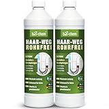 bio-chem Haar-Weg Abflussfrei – Abflussreiniger EXTRA STARK – 2x 1000...