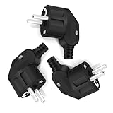 Schuko Stecker, Stecker 250V, Stromstecker mit Zugentlastung,...