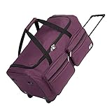 monzana® Reisetasche mit Rollen 85 Liter Volumen Trolley Funktion...