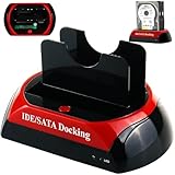 Retoo Festplatten Docking Station USB 2.0, Dockingstation für SATA IDE 2,5...