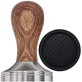 LEUOVE Kaffee Tamper 51mm, Espresso Stamper Set Edelstahl Base Holzgriff...