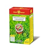 WOLF-Garten 2-in-1: Unkrautvernichter + Rasendünger SQ 120 (Rasendünger...