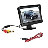 HEIBTENY 4.3' TFT LCD Auto Monitor Mit Kabel Für Rückfahrkamera...