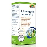 SUNLIFE Spitzwegerich Hustensaft V 200 ml - Hustensirup mit Spitzwegerich -...