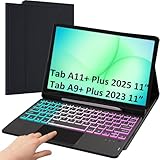 für Samsung Tab A11 Plus 2025/A9+ Plus 2023 11 Zoll Hülle mit Tastatur:...