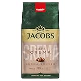 Jacobs Kaffeebohnen Café Crema Aroma-Bohnen, sanft & fein nussig,...