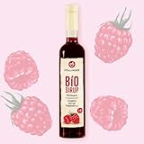 Höllinger Bio Himbeer Sirup - Vegan, 3x500ml Glas Flasche - beerige...