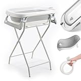 Faltbare Babywanne mit Gestell – XXL Baby Badewanne mit Ständer,...