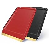 2 Eiskratzer Auto Messing Trapez - schnell, mühelos & schonend - 4 in 1...