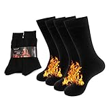 NovForth 2/4 Paar dicke Thermosocken isolierte beheizte schwere warme...
