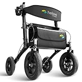 Helavo Rollator mit Luftbereifung für Draußen - Rollator Faltbar und...