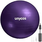 unycos - Gymnastikball 65 cm Sitzball Trainingsball für Yoga, Fitness,...