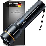 LICHTMEISTER® Taschenlampe (2000 Lumen, 5000 mAh Akku) - Taschenlampe LED...