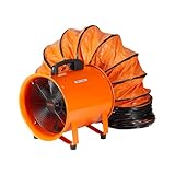 VEVOR Bauventilator 145-W-AC-Motor Baugebläse 2900 U/min Baulüfter...