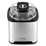H.Koenig SRB80 Eismaschine, Kapazität 2 l, 12 W, Edelstahl, 30 bis 40 min...