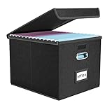 Okydoky Ablageboxen mit Deckel,A4 Hängemappenbox aus Faserplatte und...