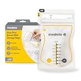 Medela Easy Pour Muttermilchbeutel zum einfachen Ausgießen, 50 Stück, 210...