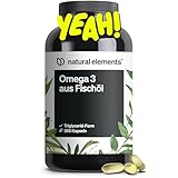 Omega 3 – 365 Kapseln – 2000mg Fischöl pro Tagesdosis – mit EPA und...